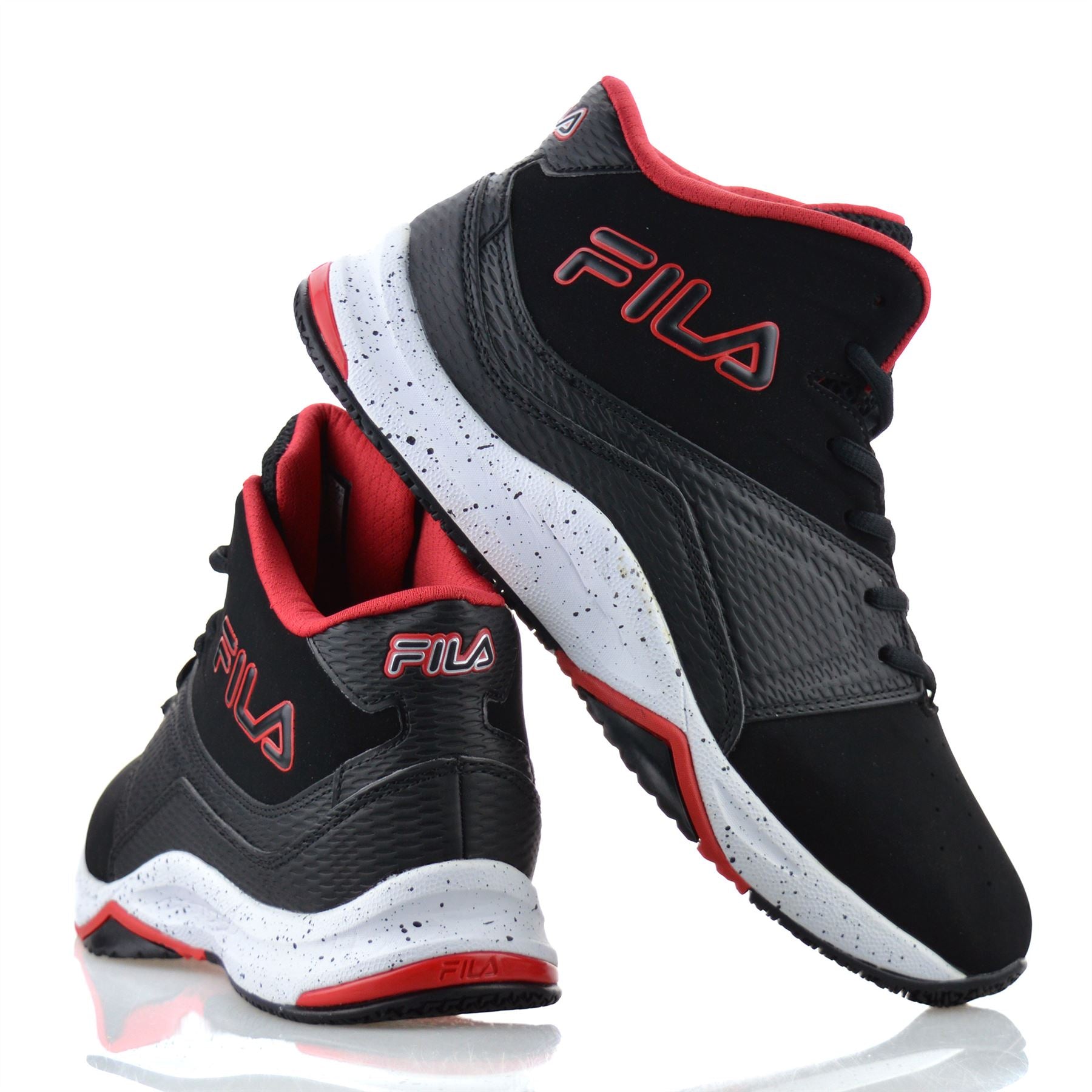 Mens Fila High Top Casual Walking Ankle Boots Basketball Gym Trainers Shoes Size