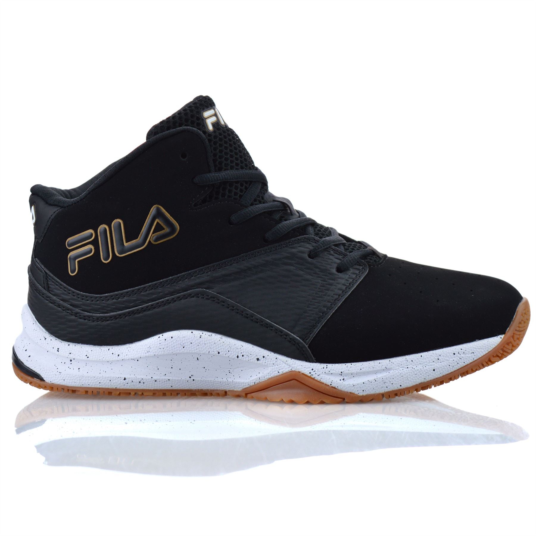 Mens Fila High Top Casual Walking Ankle Boots Basketball Gym Trainers Shoes Size