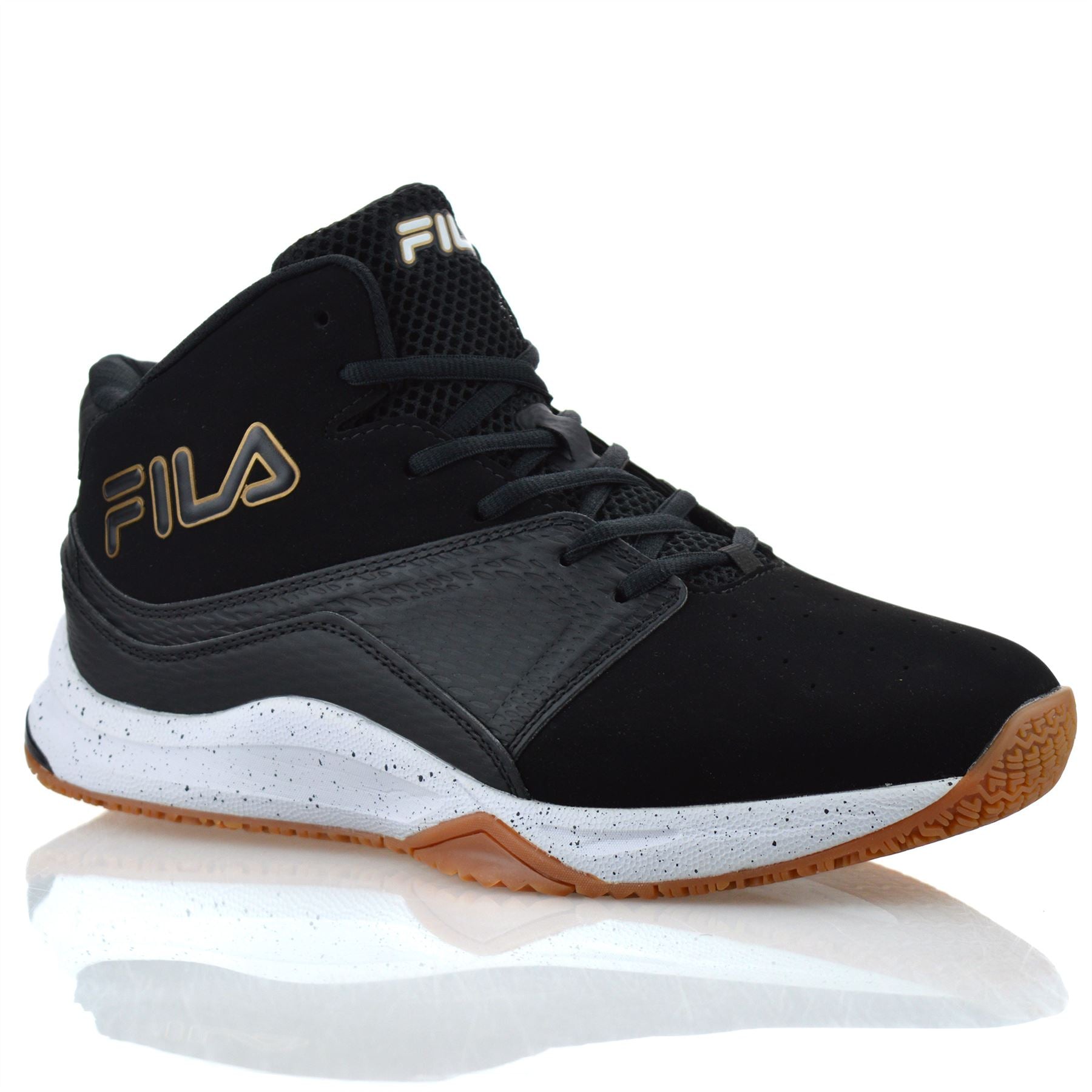 Mens Fila High Top Casual Walking Ankle Boots Basketball Gym Trainers Shoes Size